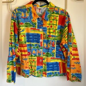 Coldwater Creek Petite Large Button Down